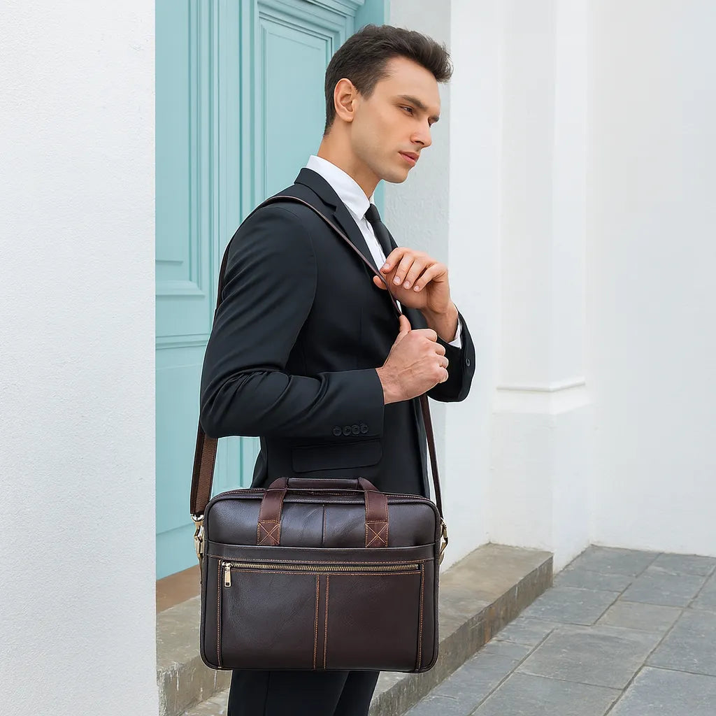 Sacoche PC Cuir Homme