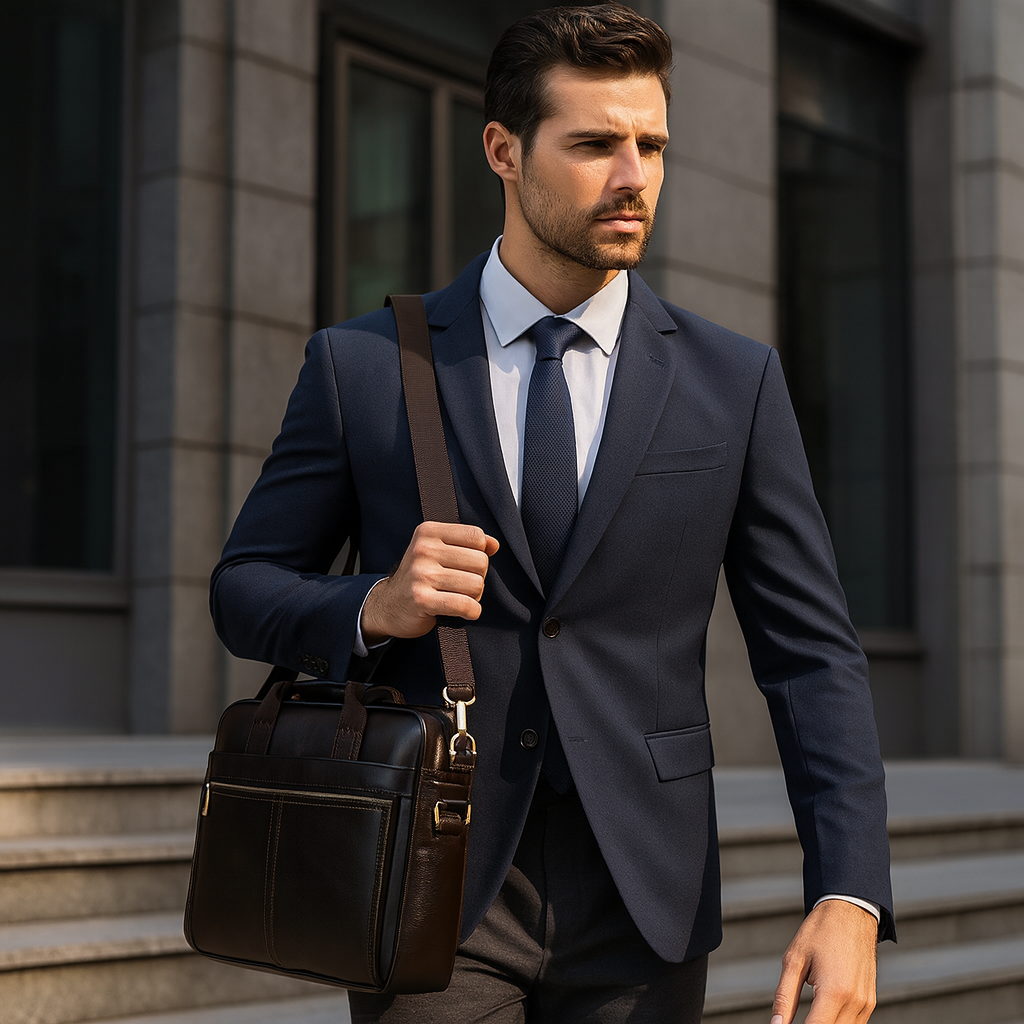 Sacoche PC Cuir Homme