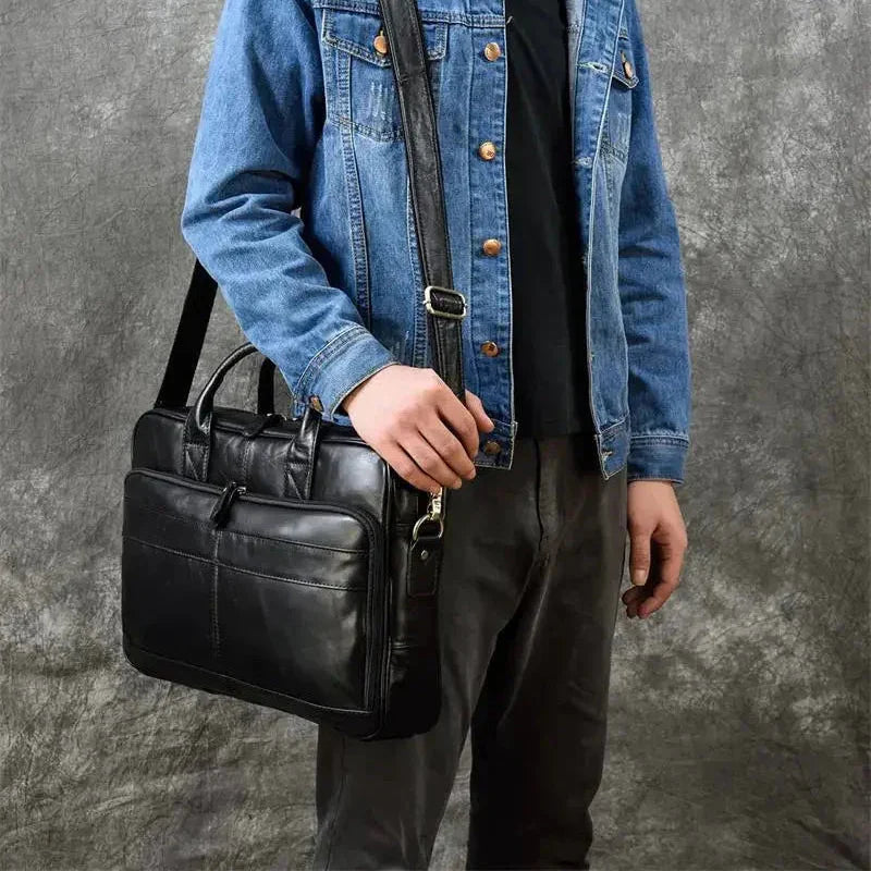 Sacoche PC Cuir Homme