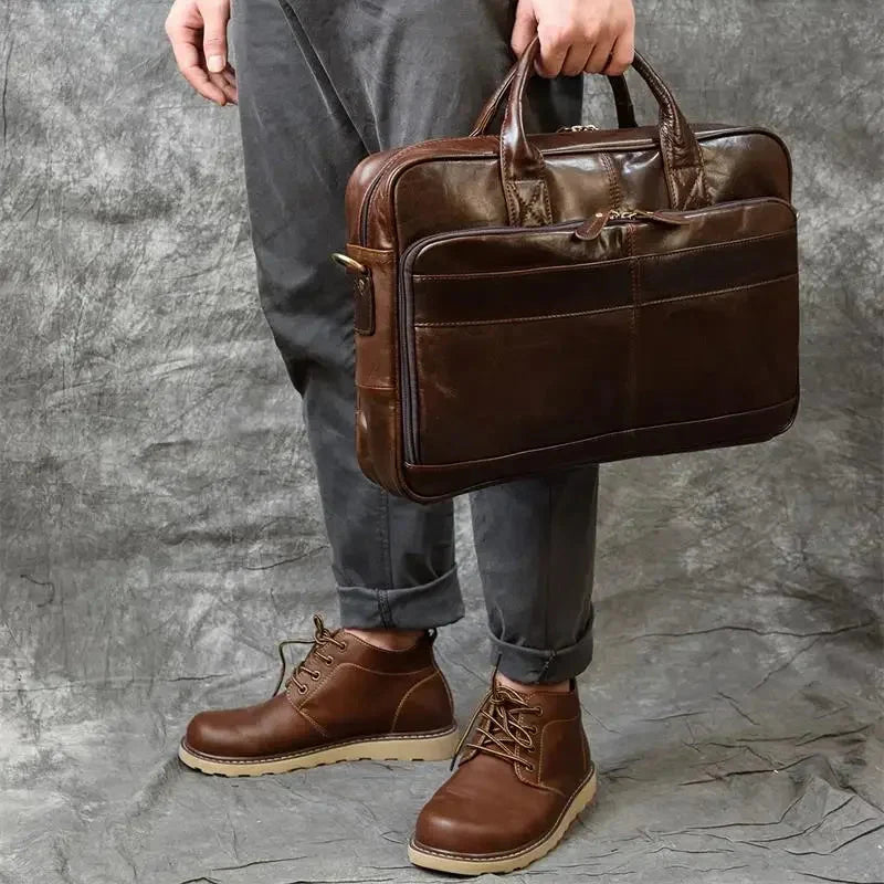 Sacoche PC Cuir Homme