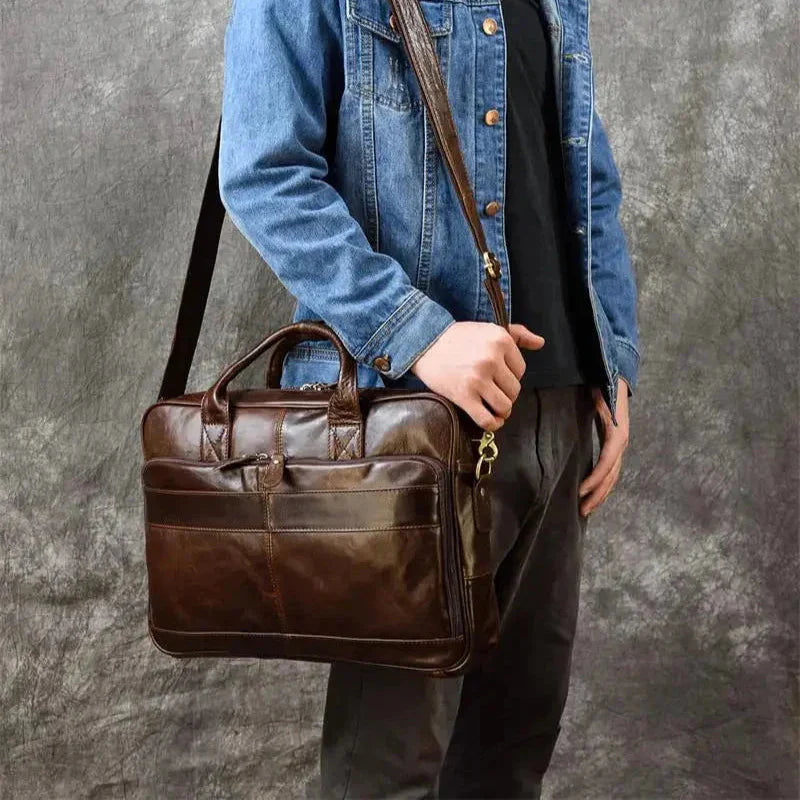 Sacoche PC Cuir Homme