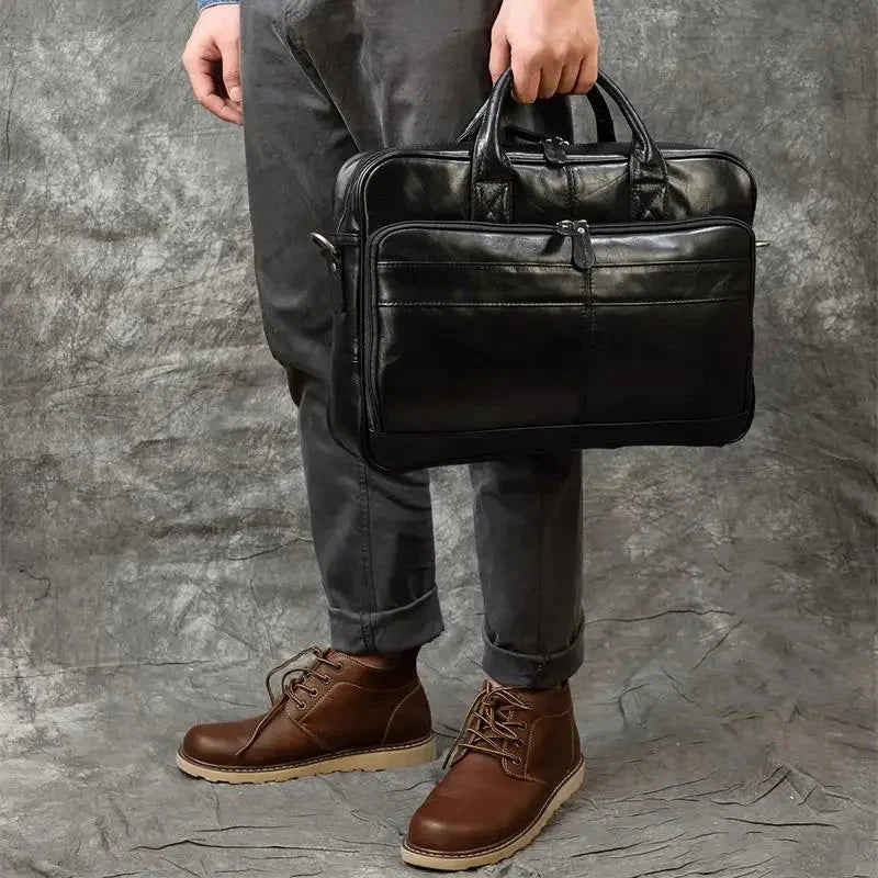 Sacoche PC Cuir Homme