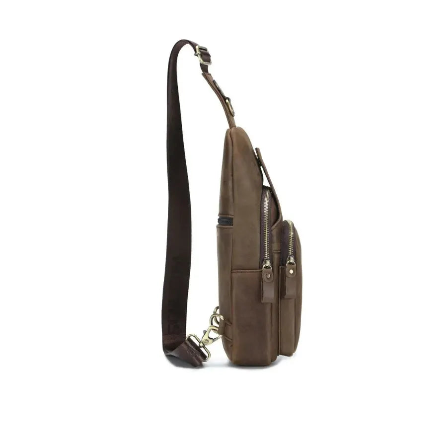 Sacoche Poitrine Cuir Homme