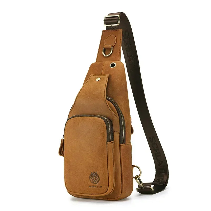 Sacoche Poitrine Cuir Homme