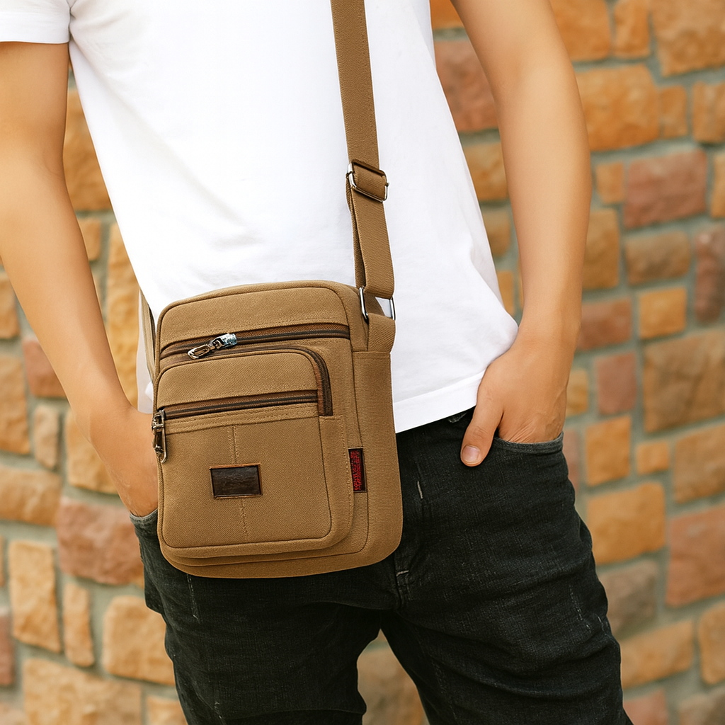 Sacoche Homme en Tissu