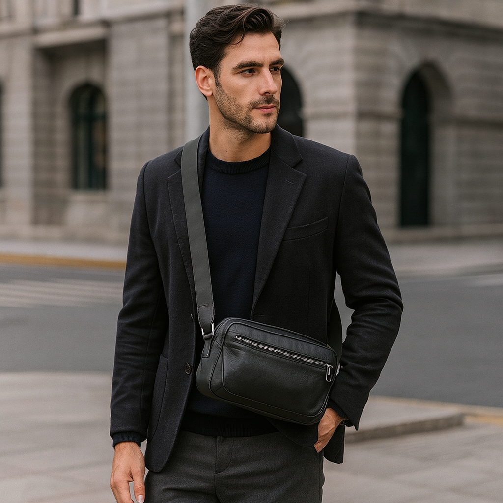 Sacoche Bandoulière Homme Cuir