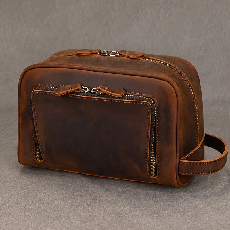 Trousse de Toilette Cuir Homme