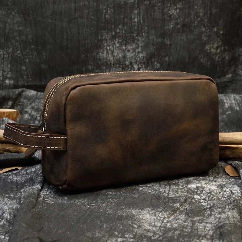 Trousse de Toilette Cuir Homme