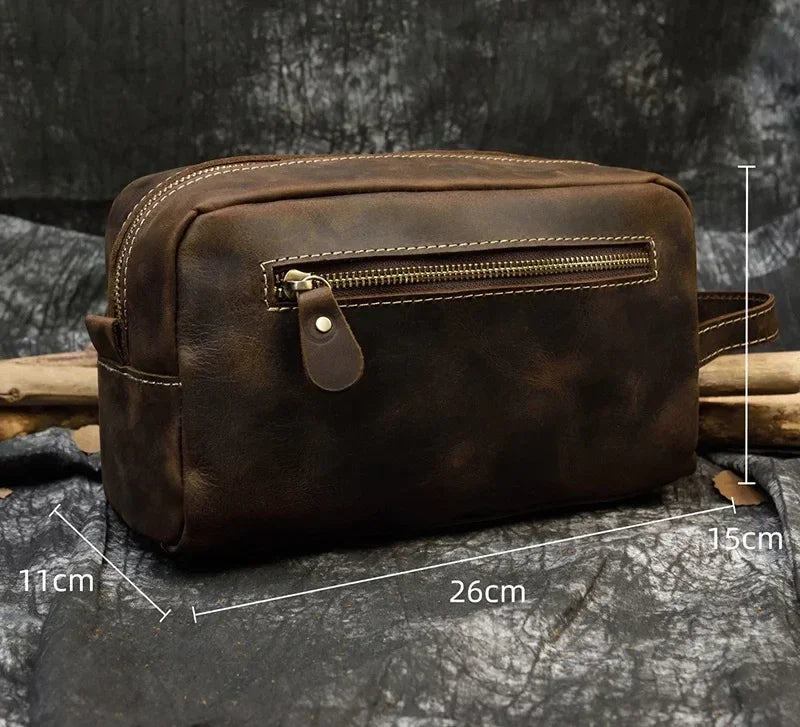 Trousse de Toilette Cuir Homme