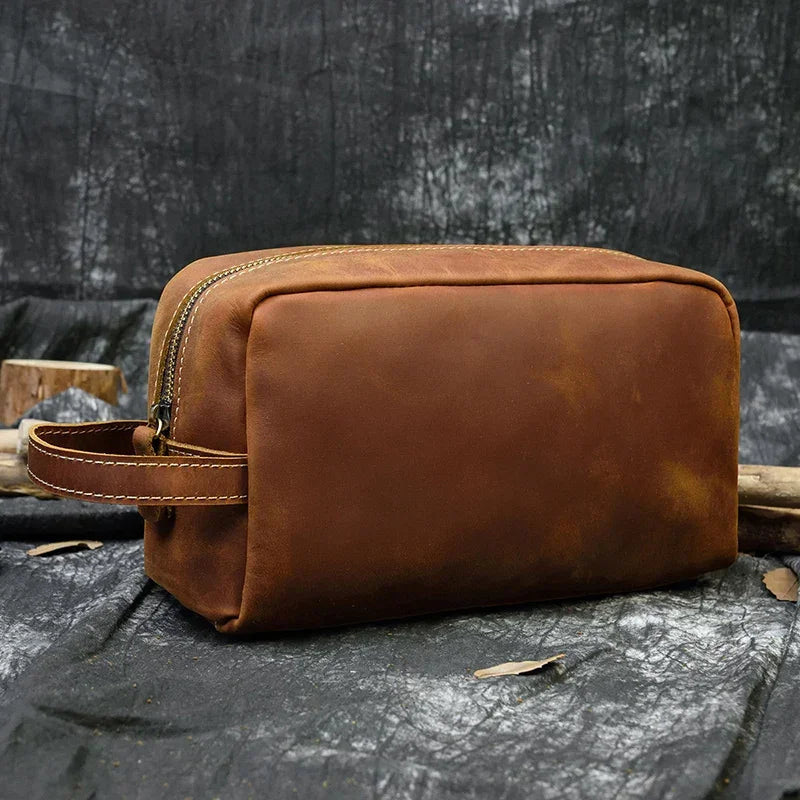 Trousse de Toilette Cuir Homme