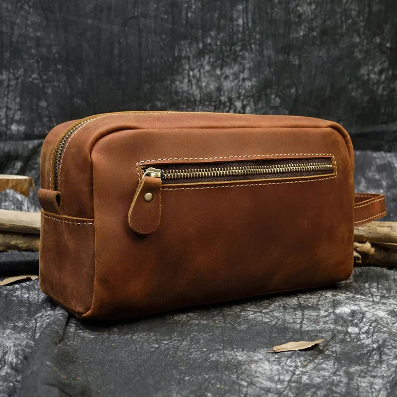 Trousse de Toilette Cuir Homme