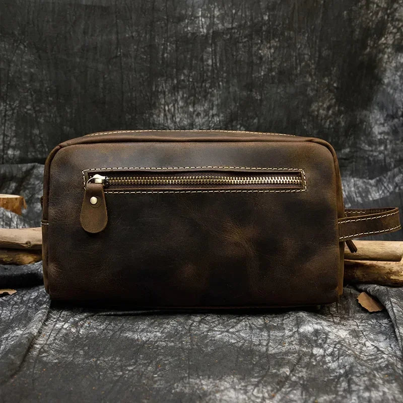 Trousse de Toilette Cuir Homme