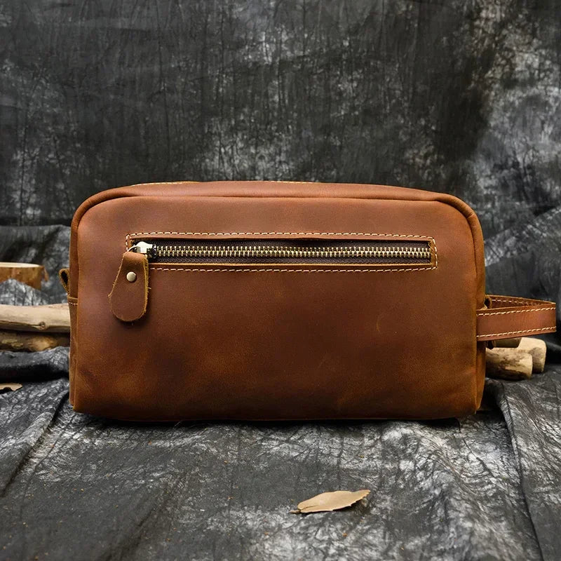 Trousse de Toilette Cuir Homme