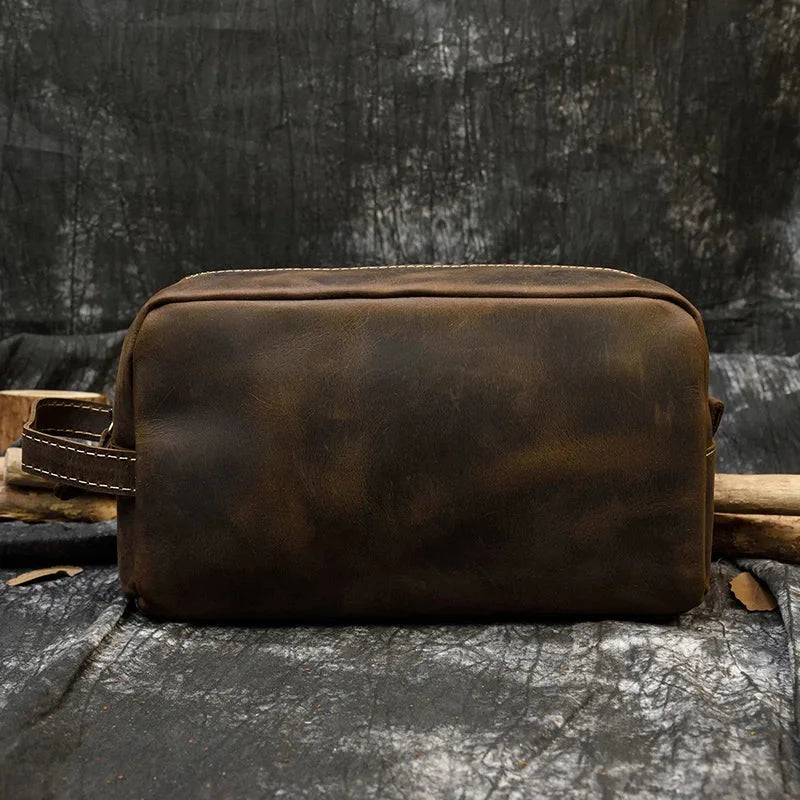 Trousse de Toilette Cuir Homme