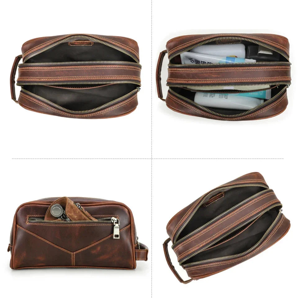 Trousse de Toilette Cuir Homme