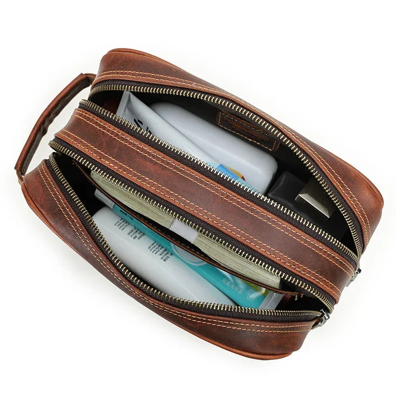 Trousse de Toilette Cuir Homme