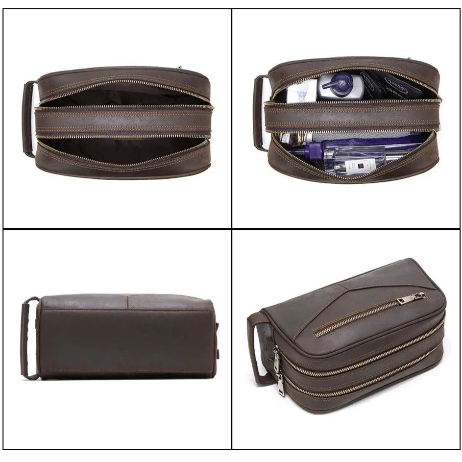 Trousse de Toilette Cuir Homme