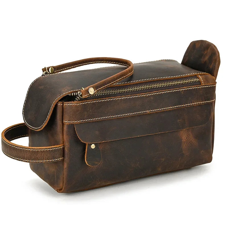 Trousse de Toilette Homme Cuir