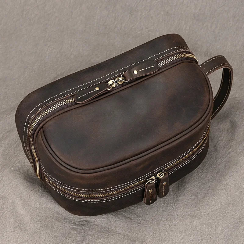 Trousse de Toilette Homme Cuir
