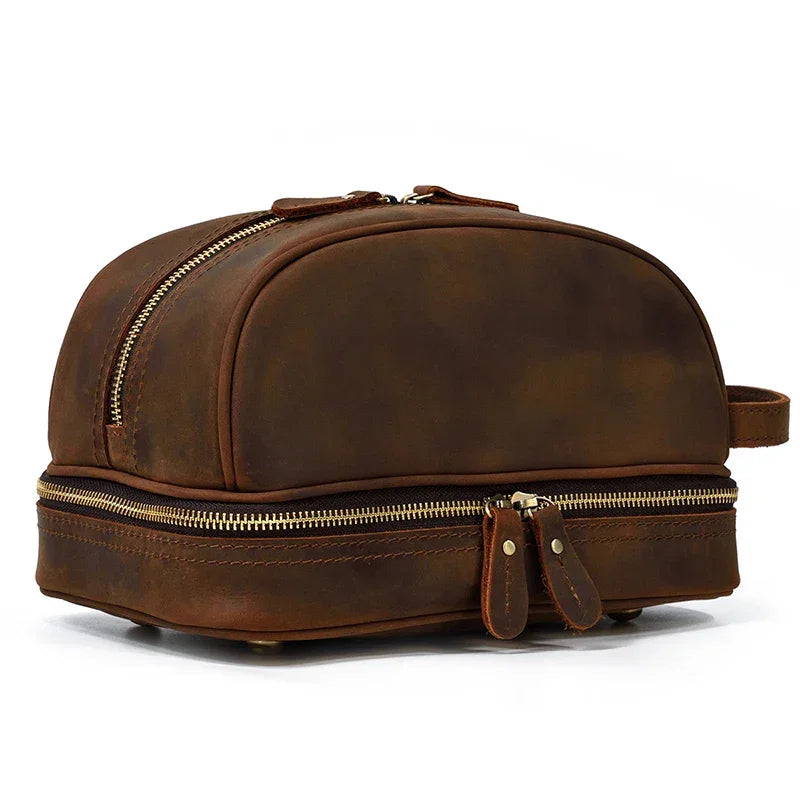 Trousse de Toilette Homme Cuir