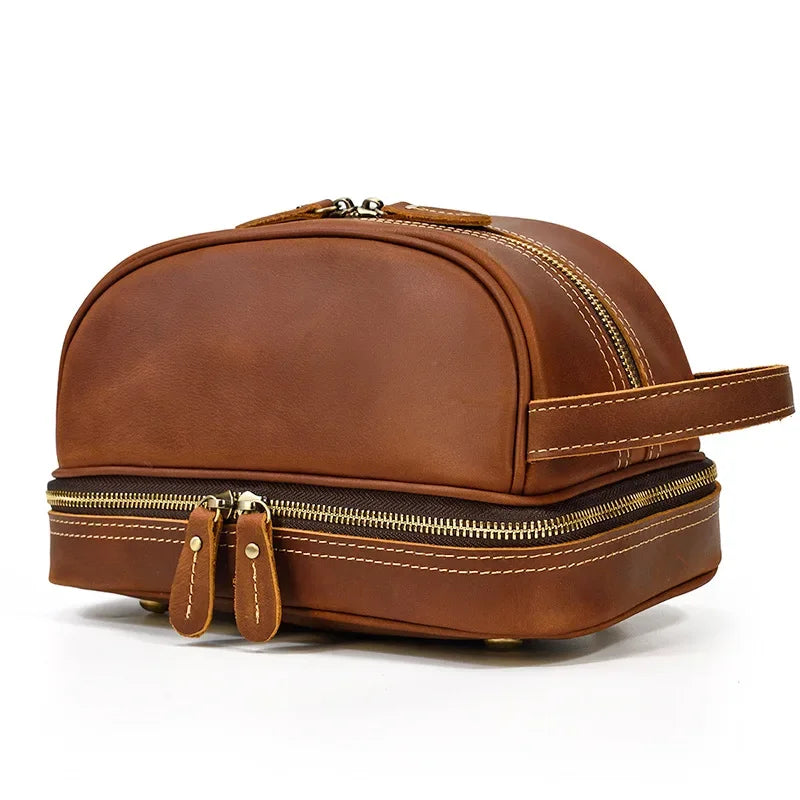 Trousse de Toilette Homme Cuir