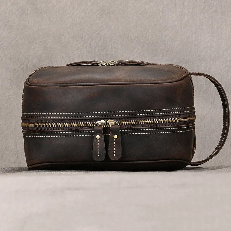 Trousse de Toilette Homme Cuir