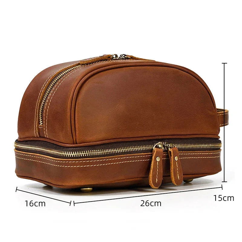 Trousse de Toilette Homme Cuir