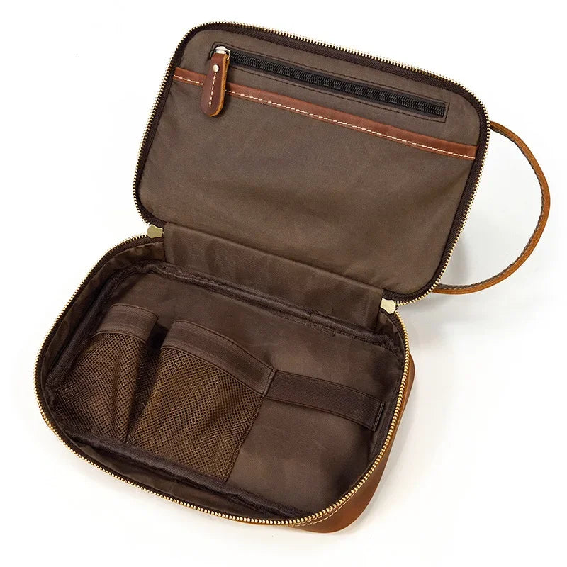 Trousse de Toilette Homme Cuir