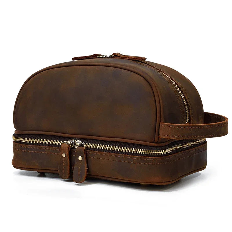 Trousse de Toilette Homme Cuir
