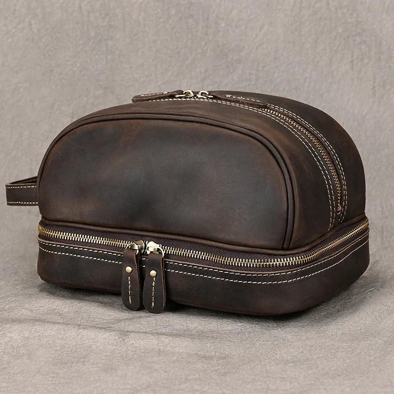Trousse de Toilette Homme Cuir