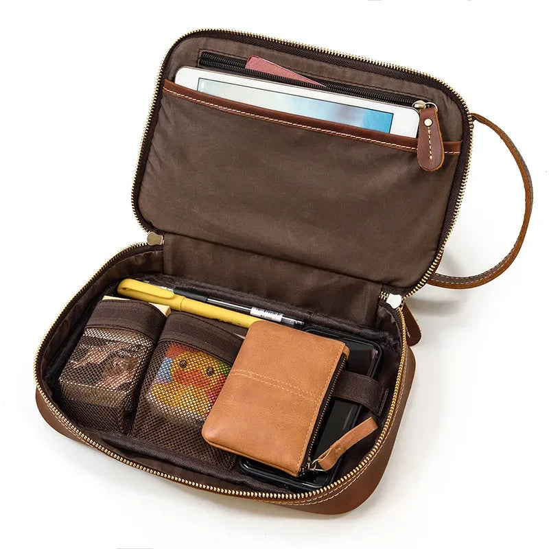 Trousse de Toilette Homme Cuir