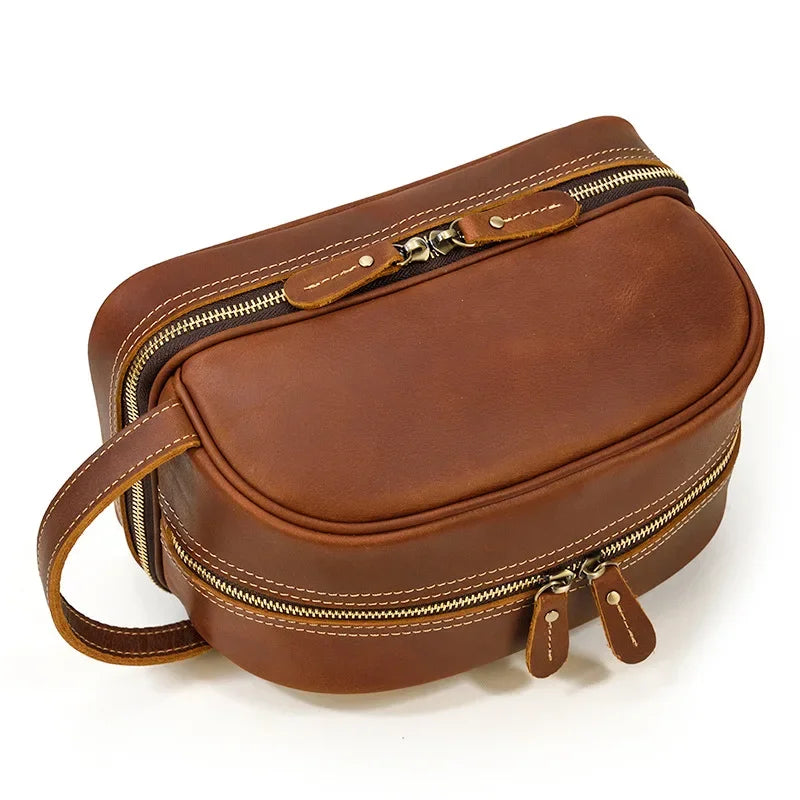 Trousse de Toilette Homme Cuir