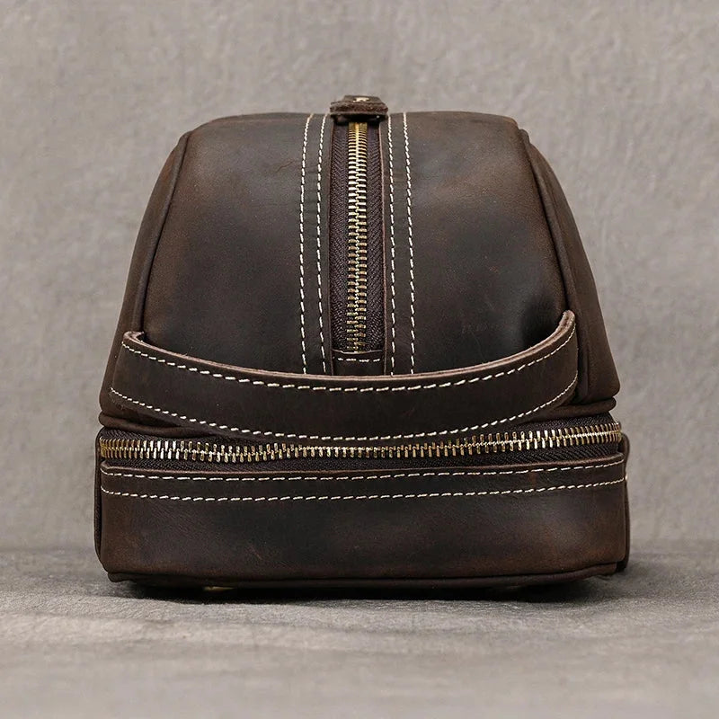 Trousse de Toilette Homme Cuir
