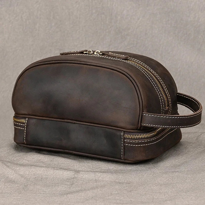 Trousse de Toilette Homme Cuir