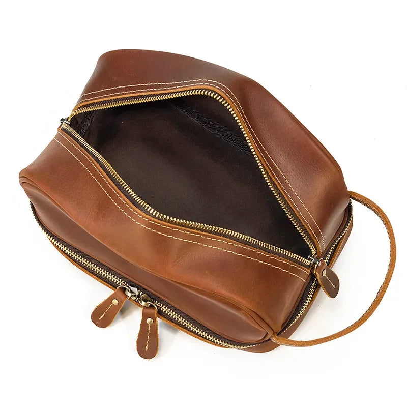 Trousse de Toilette Homme Cuir