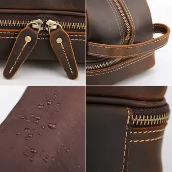 Trousse de Toilette Homme Cuir