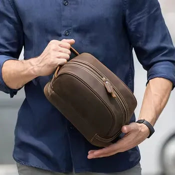 Trousse de Toilette Homme Cuir