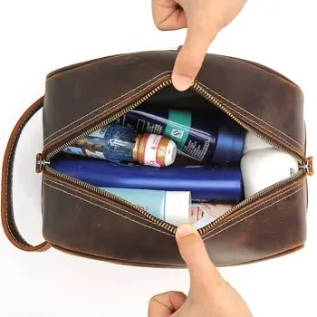 Trousse de Toilette Homme Cuir