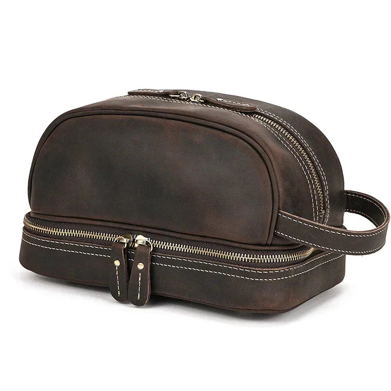 Trousse de Toilette Homme Cuir